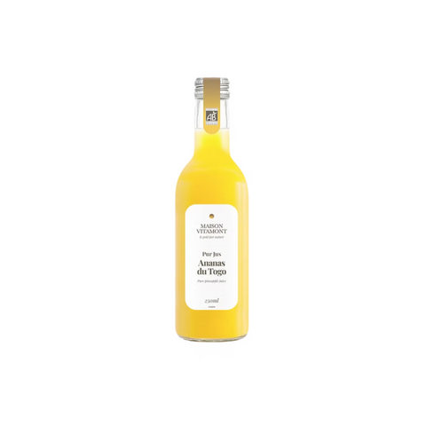 100% pure organic pineapple juice made from ripe, tropical pineapples. Naturally sweet and a great source of fresh, daily energy