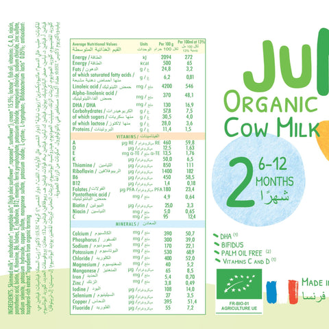 Fresh organic cow milk rich in calcium. Perfect for family consumption.