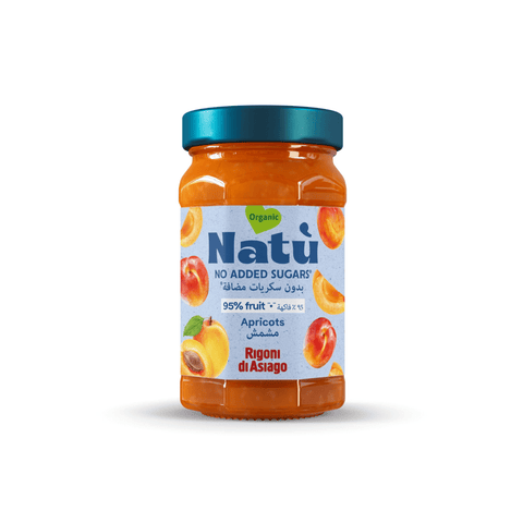 Rich and fruity organic apricot spread with no added sugar. Perfect for breakfast.