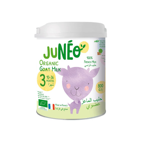 Enriched organic goat milk with vitamin B12 for immune support.